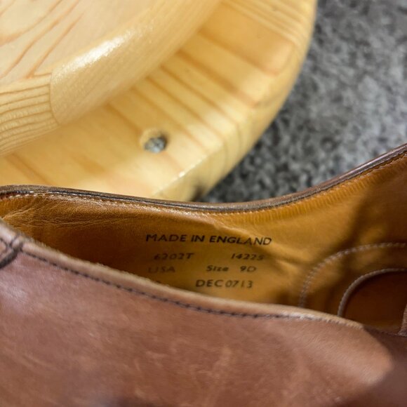 Steed Ambassador Collection Cap Toe Oxford Shoes Mens 9 Leather Made in England - Picture 9 of 10